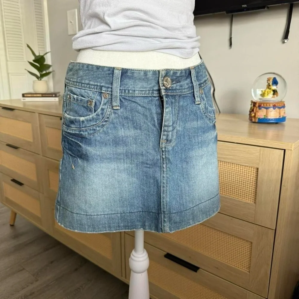 y2k jean mini skirt - Picture 2 of 8